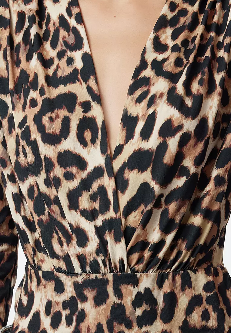 Multicolored Double Breasted Knitted Bodysuit TPRAW22BD0161