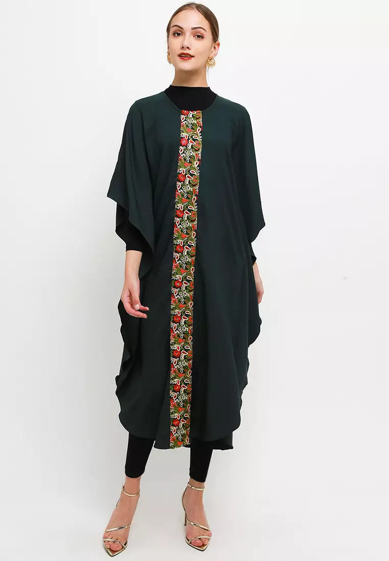 Chanira Festive Putri Kaftan-Dark Green