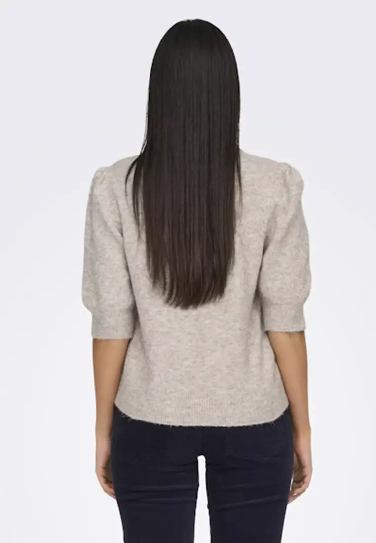 Half Sleeves Pullover Knit Sweater