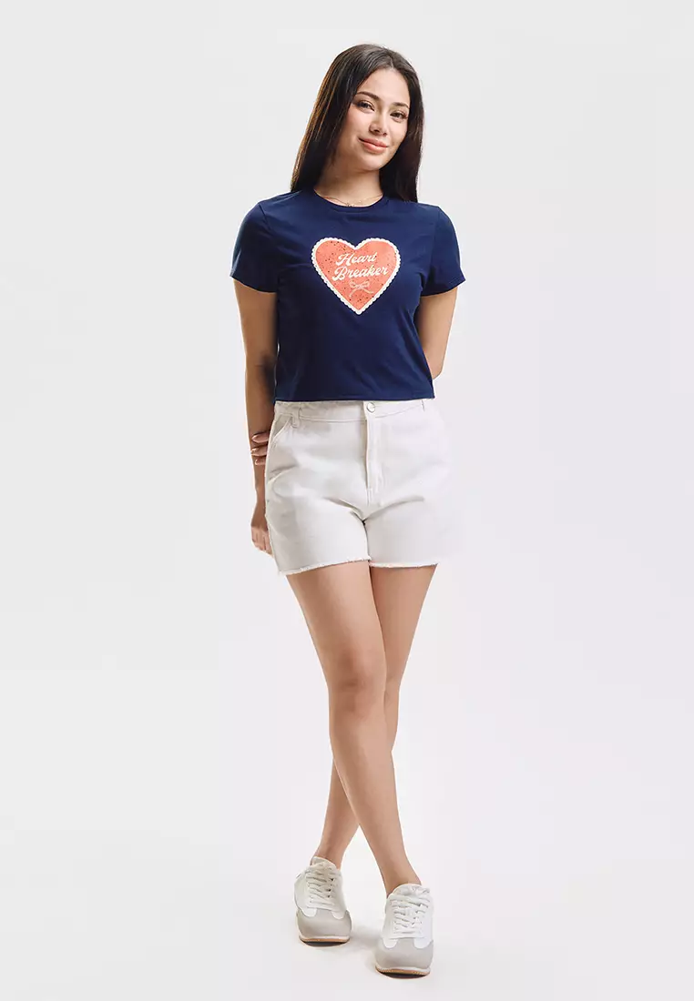 Heart Breaker Slim Graphic T-Shirt