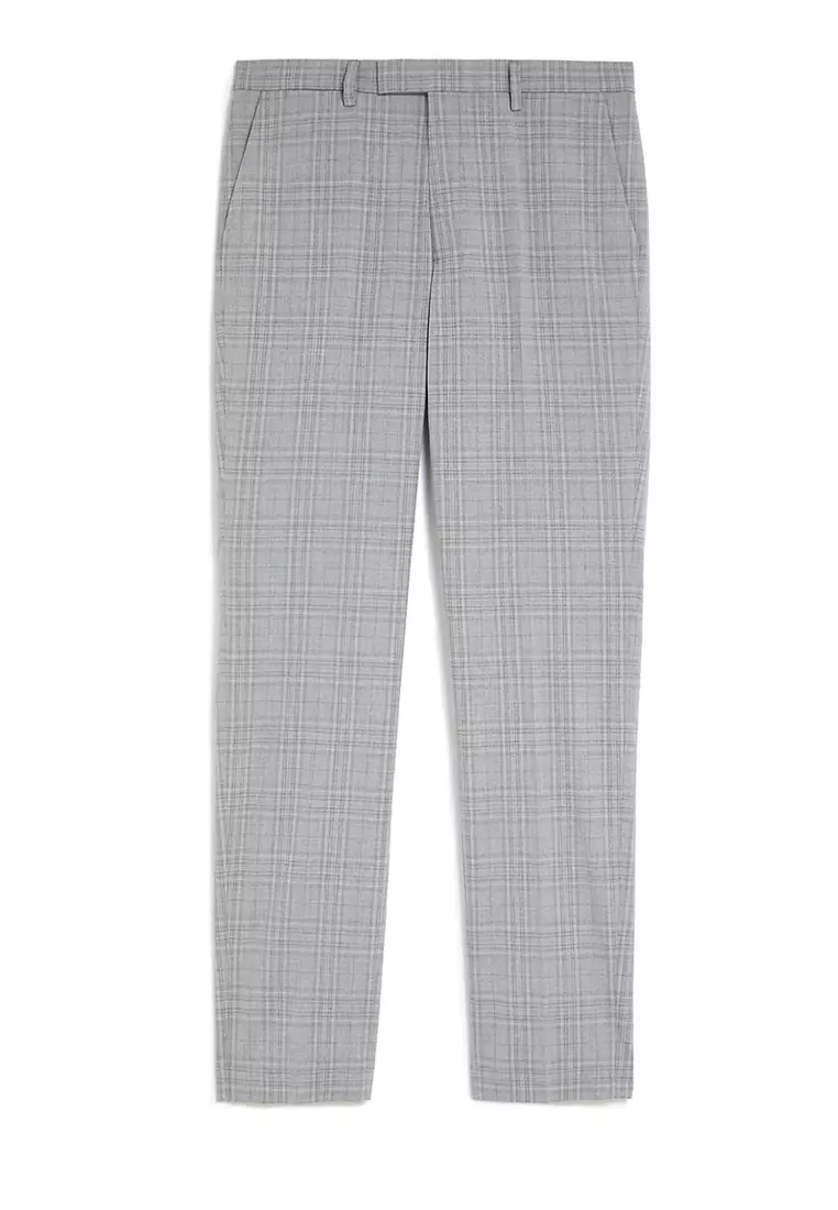 Check Stretch Trousers
