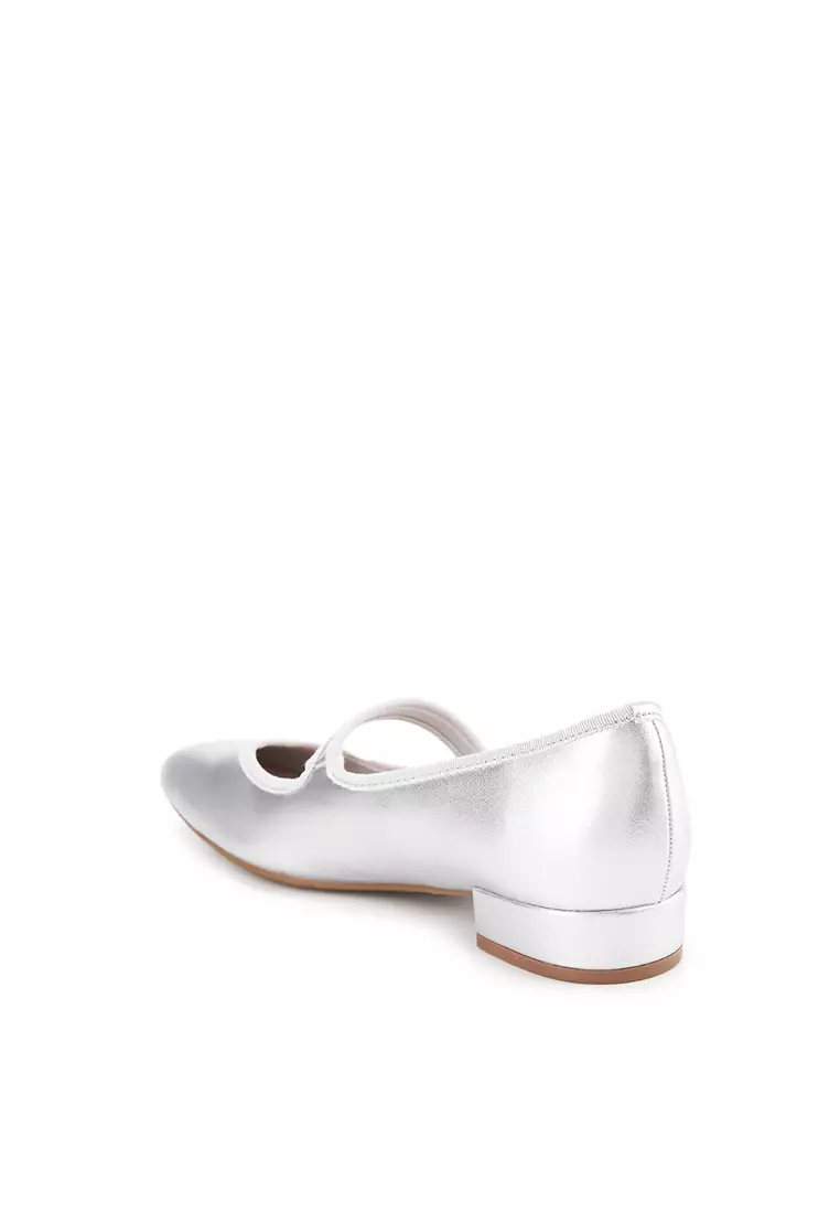 Nia J2475-12 Flat Shoes Silver