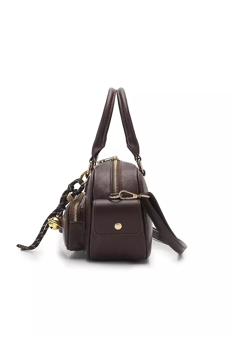 Women's Top Handle Bag / Sling Bag / Crossbody Bag / Shoulder Bag (Tas Tangan / Tas Selempang / Tas Bahu) - Hitam