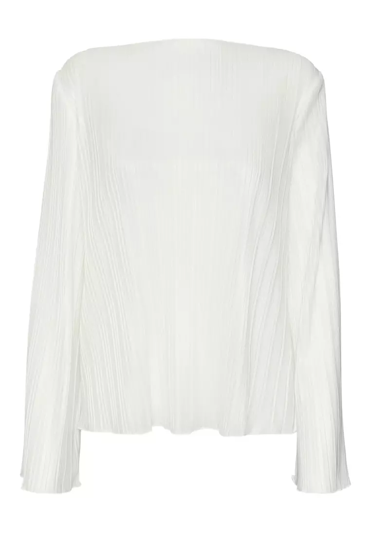 Natalle Long Sleeve Boat Neck Top