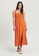 Calli orange Henri Midi Dress 2DC92AA28DC01AGS_1