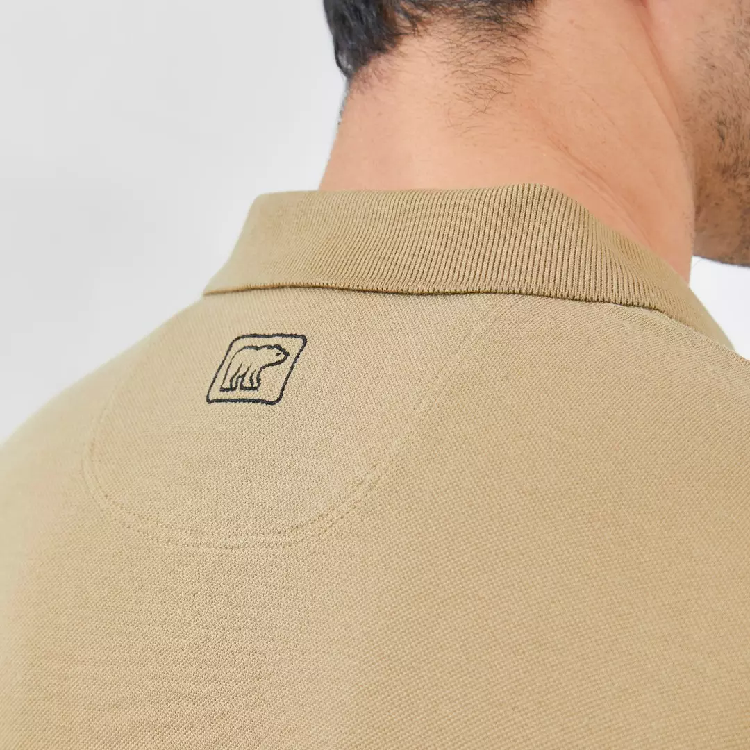 Jack Nicklaus Raven Polo Shirt Pria Regular Fit Khaki Colour Khaki