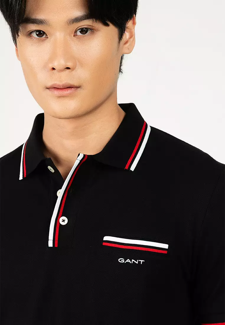 Tipped Piqué Polo Shirt