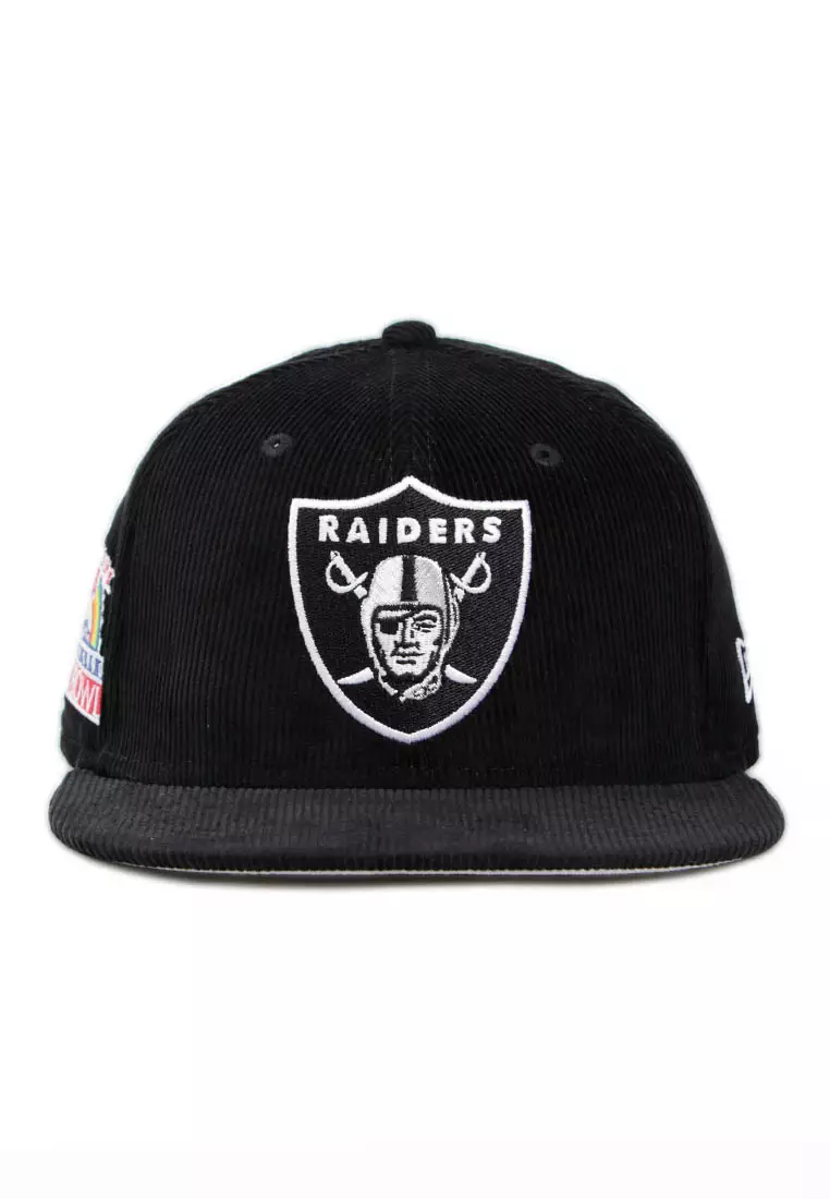 Oakland Raiders New Era Heritage Series Corduroy Snapback Football