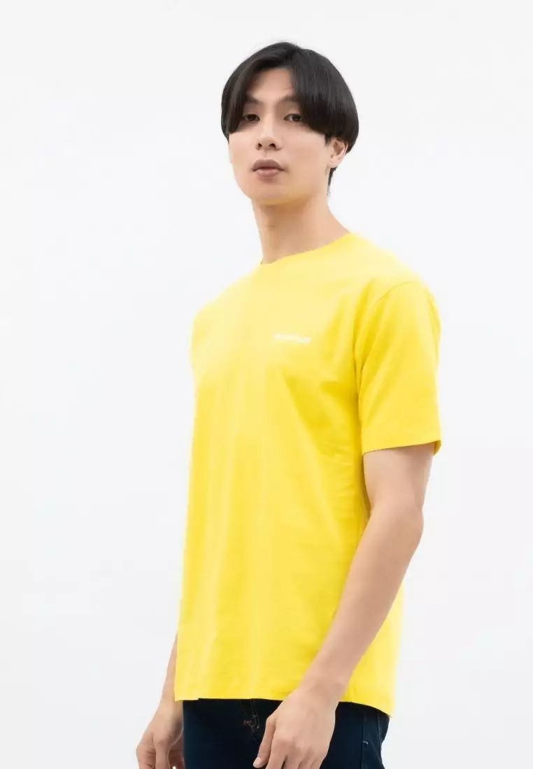 Kaos Polos Pria Premium Katun Combed Lengan Pendek Kuning