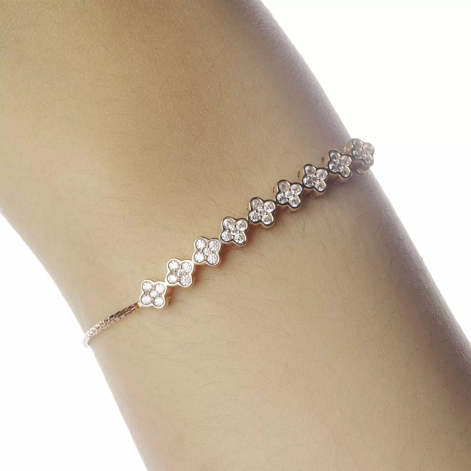 Gelang Emas 7k - Elea Gold Bracelet - Adorn Collection 01 - Juene Jewelry