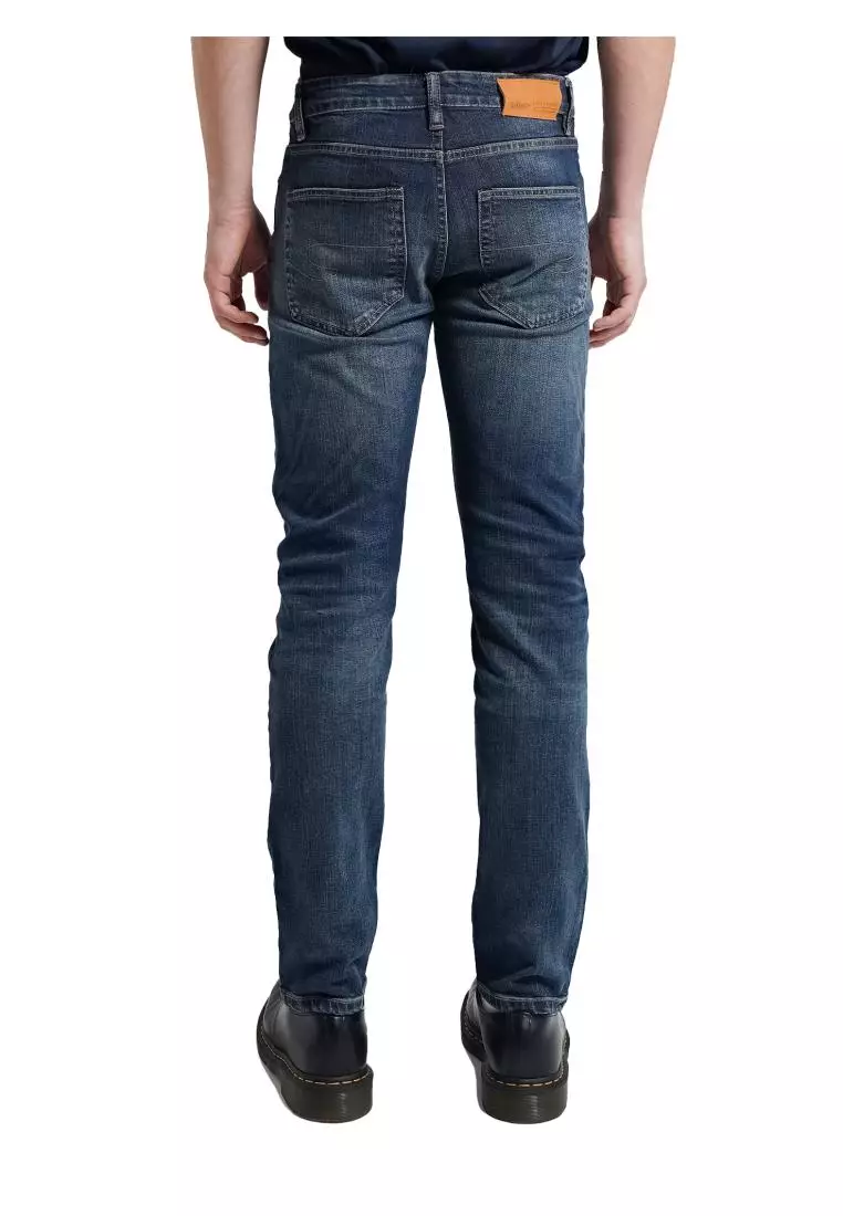 Lee Cooper Tapered Fit Jeans Arthur Worn Dark Blue 32