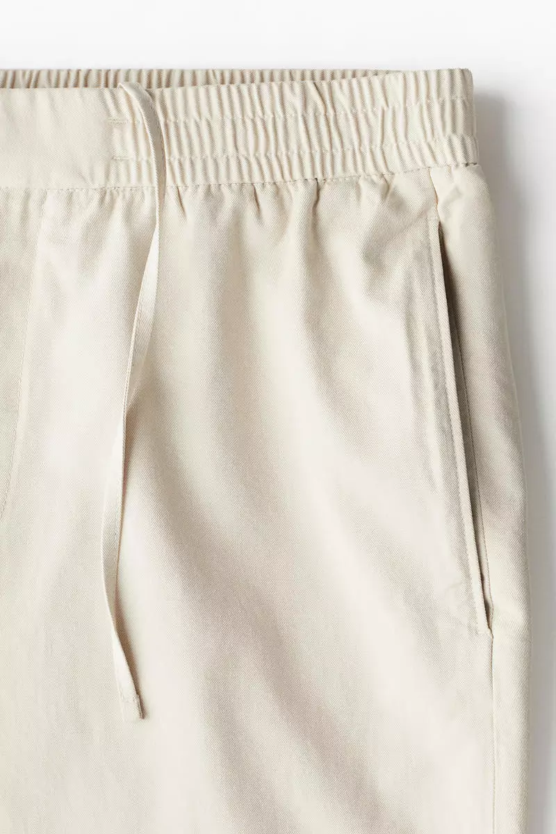 Relaxed Fit cotton-blend twill trousers
