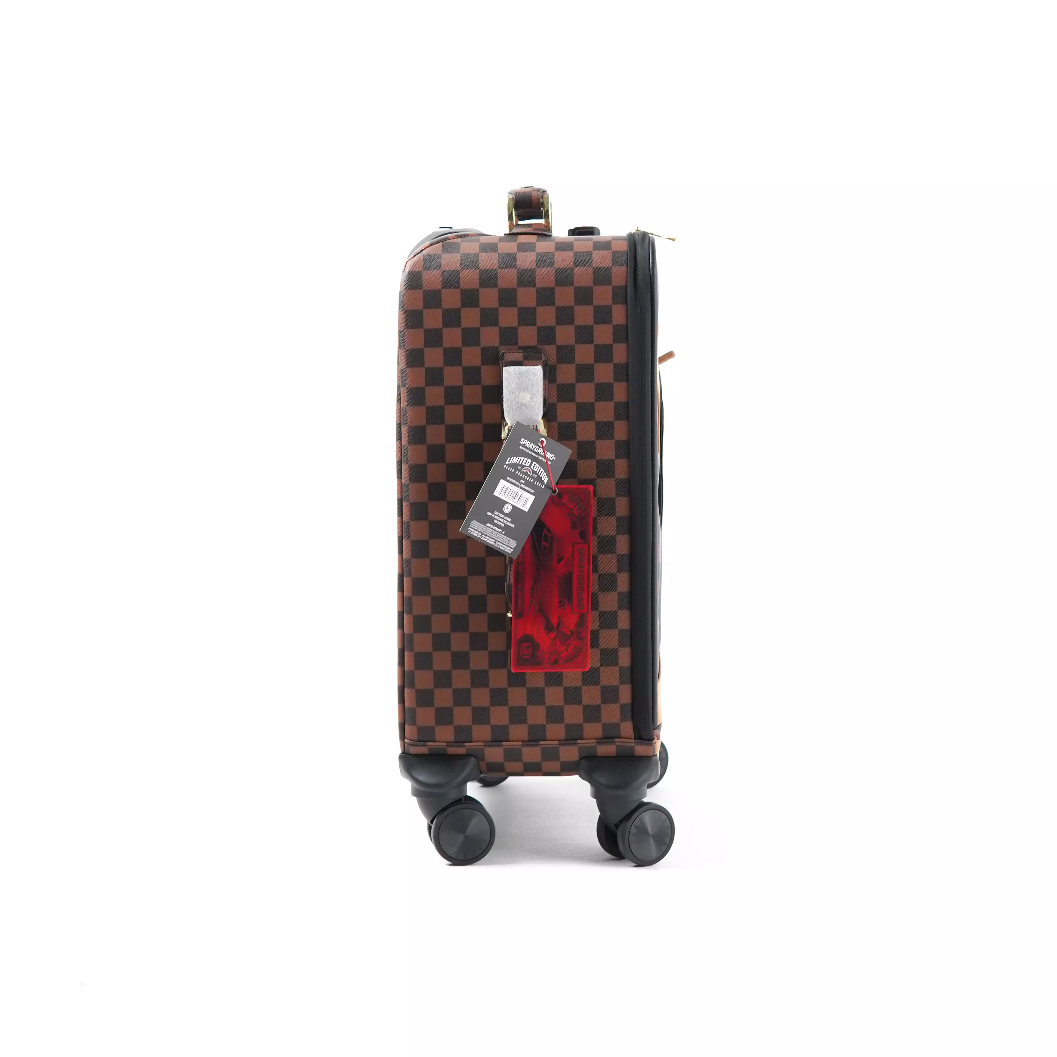 Koper SPRAYGROUND HENNYVILLE SHARKS BROWN LUGGAGE 100% ORIGINAL