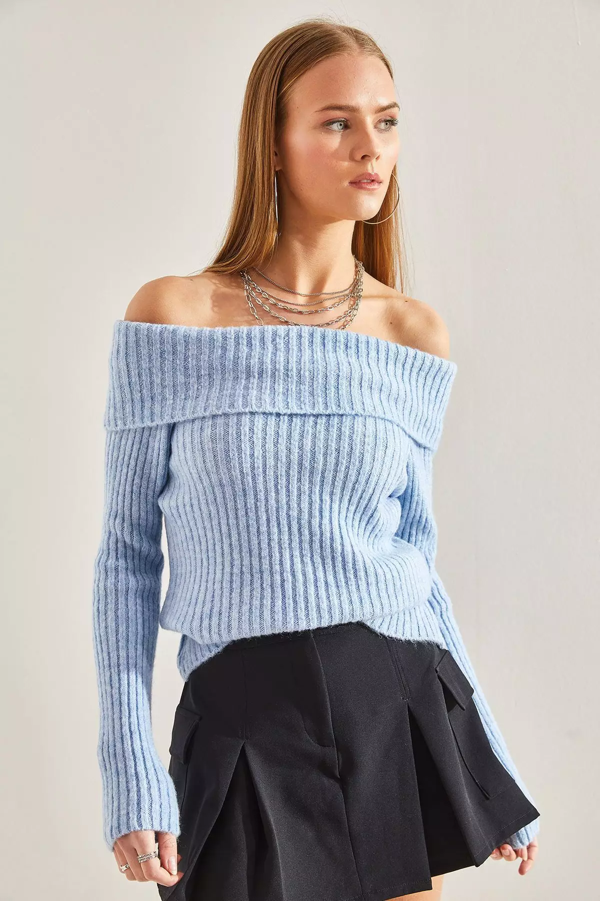 Women's Lace Collar Knitwear Blouse