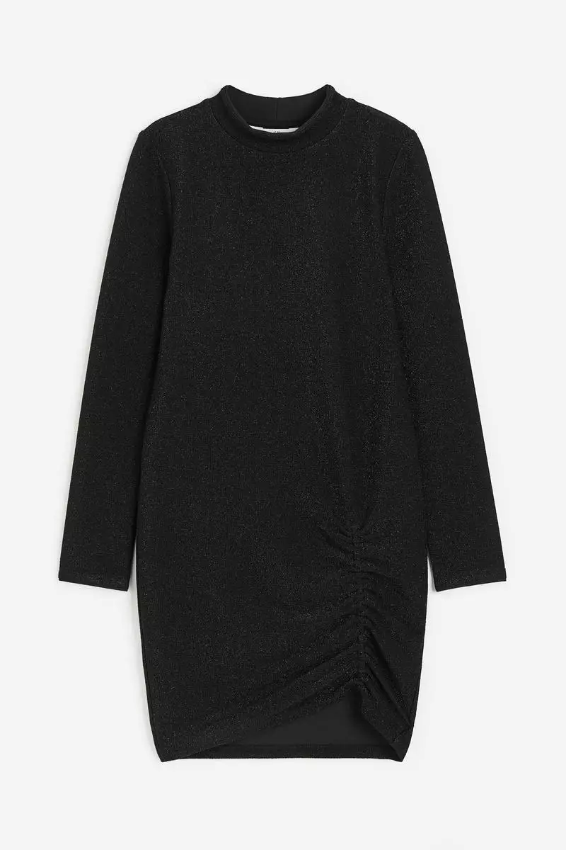 Long-sleeved jersey dress