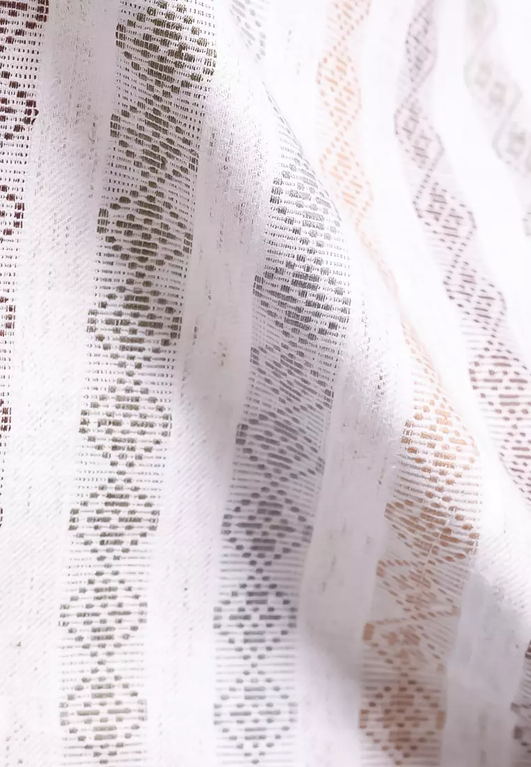 MANZONE - Kemeja Koko Lengan Pendek Pria Duhail Comfort Fit - Khaki Warna Khaki