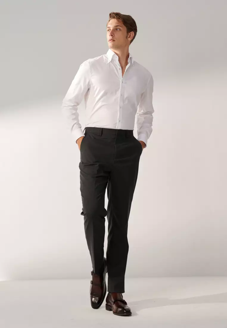 Charcoal Grey Classic Trousers