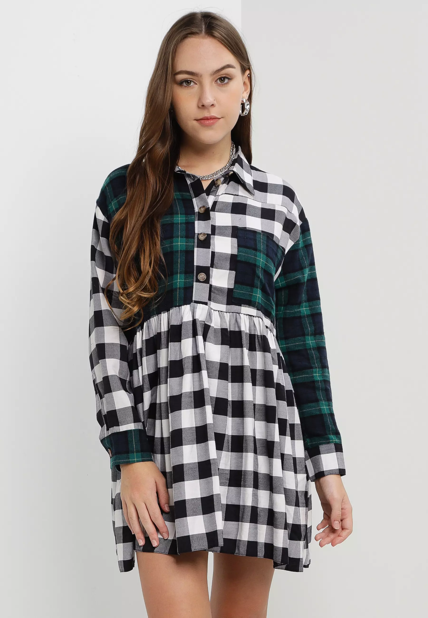 Topshop sales plaid dress