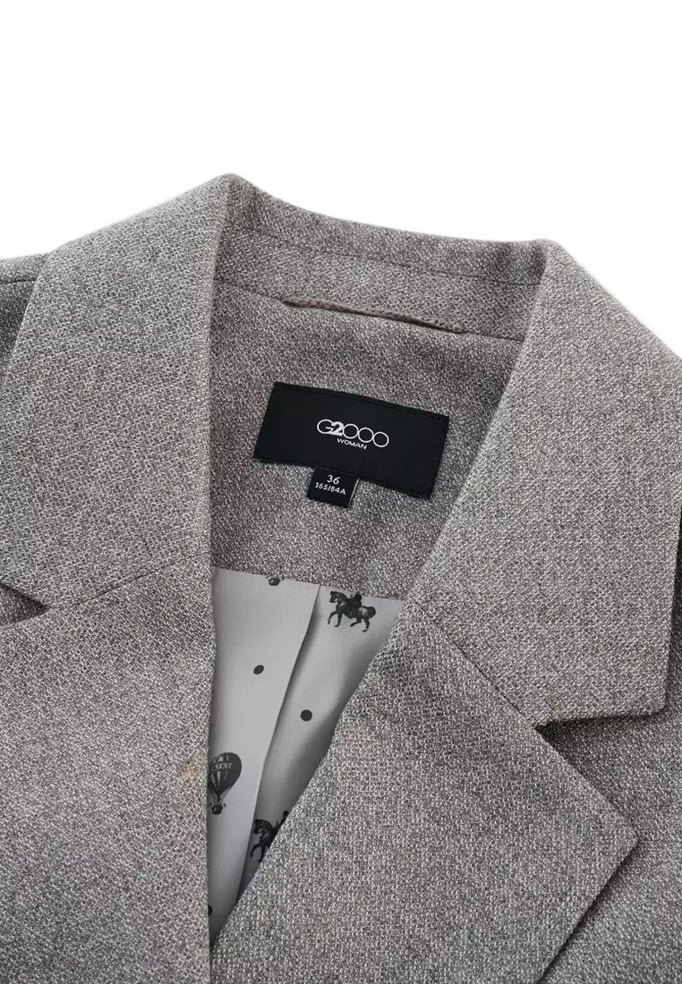 Long Sleeve Easy Fit Suit Blazer