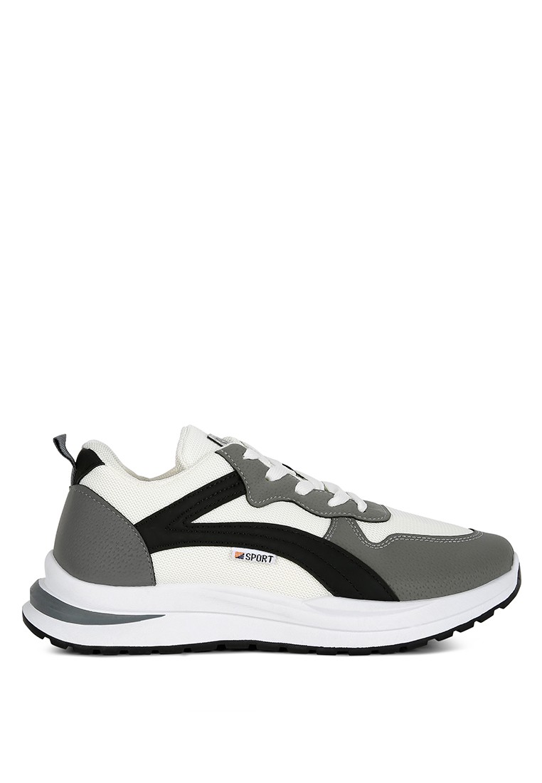 Grey Faux Suede Active Sneakers
