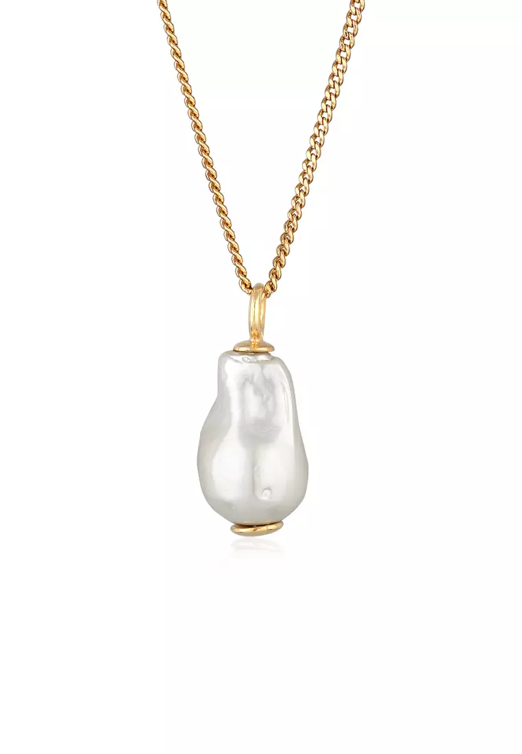 Necklace Gold Plated Shell Pearl