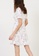 Maje white and multi Printed Jacquard And Ruffle Dress E8F5BAAB212118GS_2