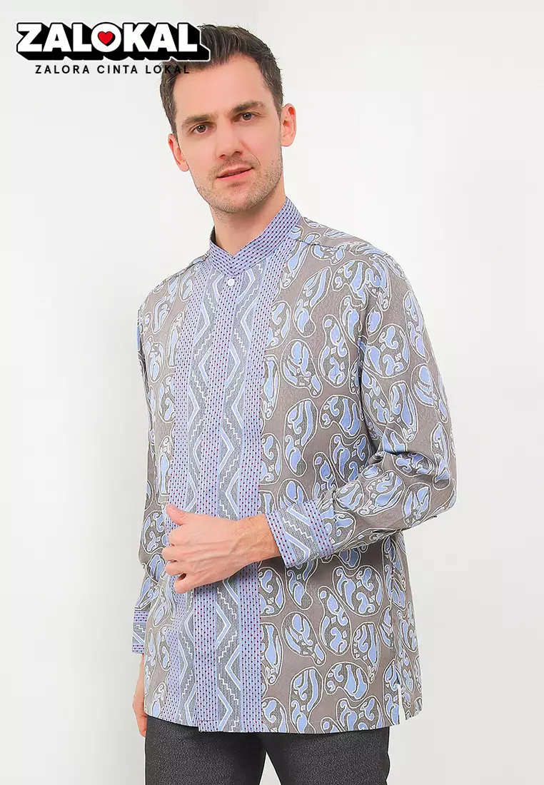 Koko Batik Regular Fit Motif Watu Isi