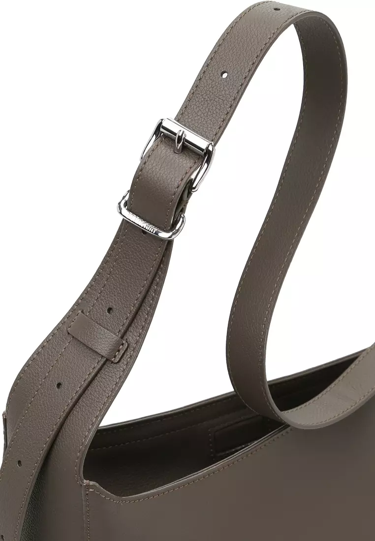 Asymmetric Shoulder Bag - Dark Olive