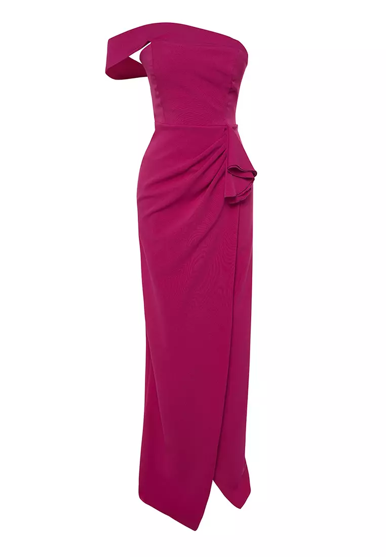 Buy Trendyol Drape Evening & Prom Dress 2024 Online | ZALORA Philippines