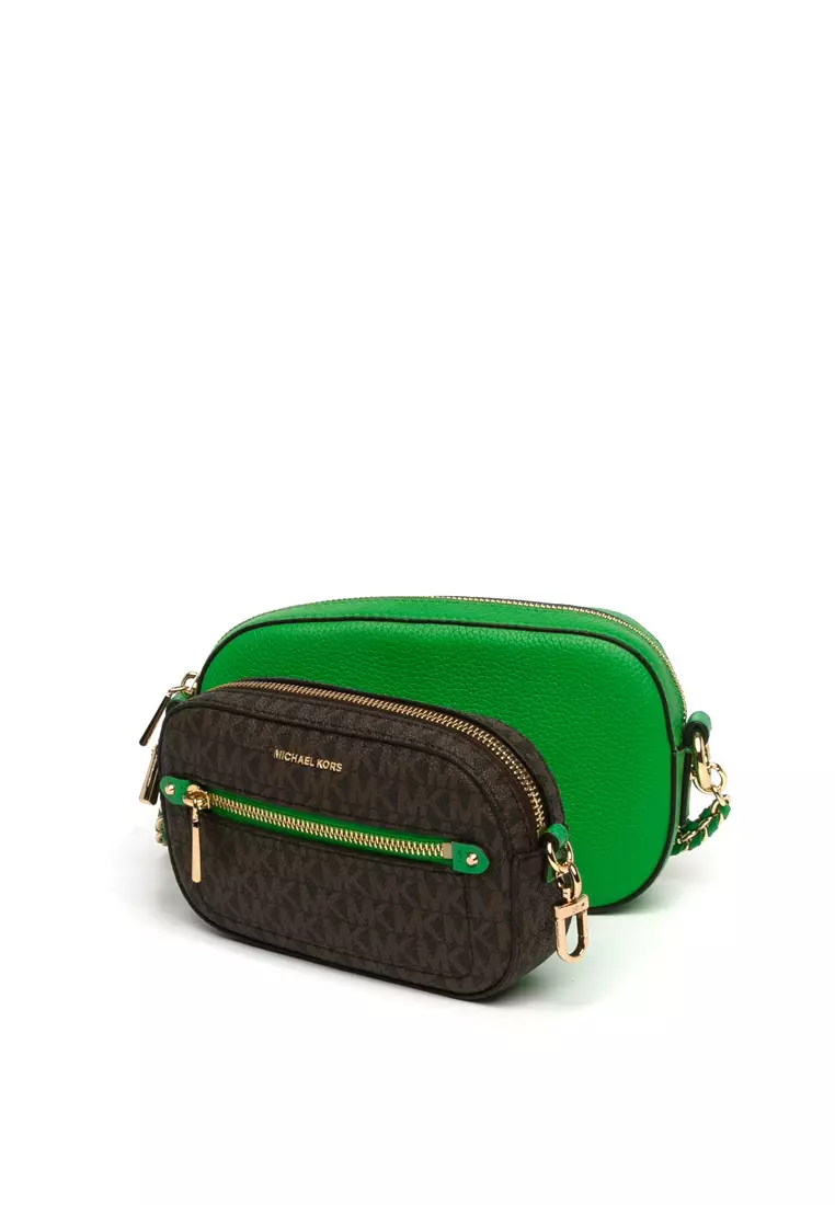 Michael kors green top crossbody