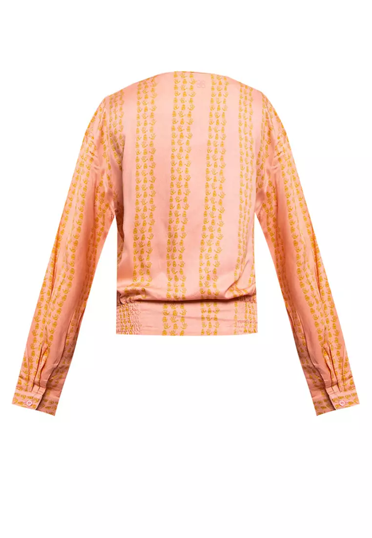 Insight Kemeja Wanita Lengan Panjang Peach Talk To My Hand Top Planet Surf