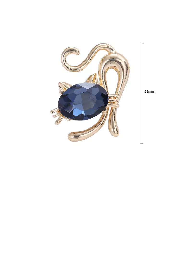 Broche Hérisson Colorée - Zirconium Plaqué Platine - Neuf Sans Emballage