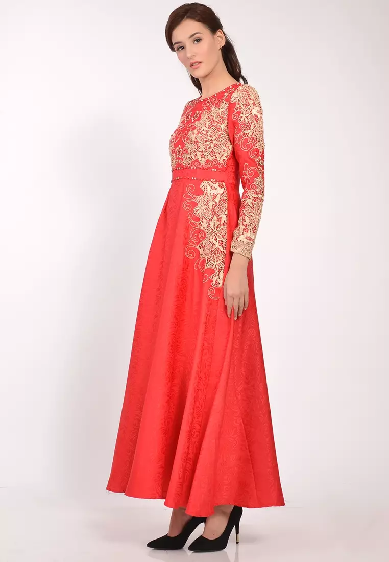 Chamoniq Gamis Brokat Jacquard