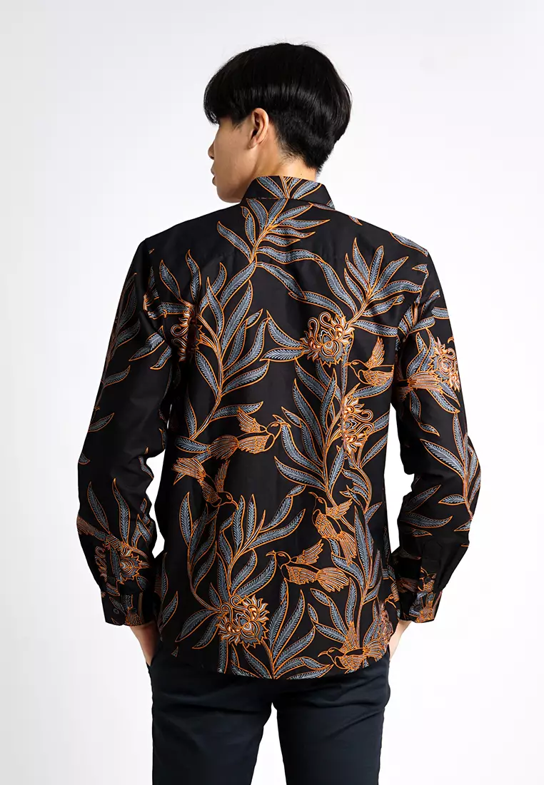 MY AKSA BATIK PRIA KEMEJA PANJANG OLIVER OLIV