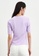URBAN REVIVO purple Cut Out Detail T-Shirt 9128FAAB0B4186GS_2