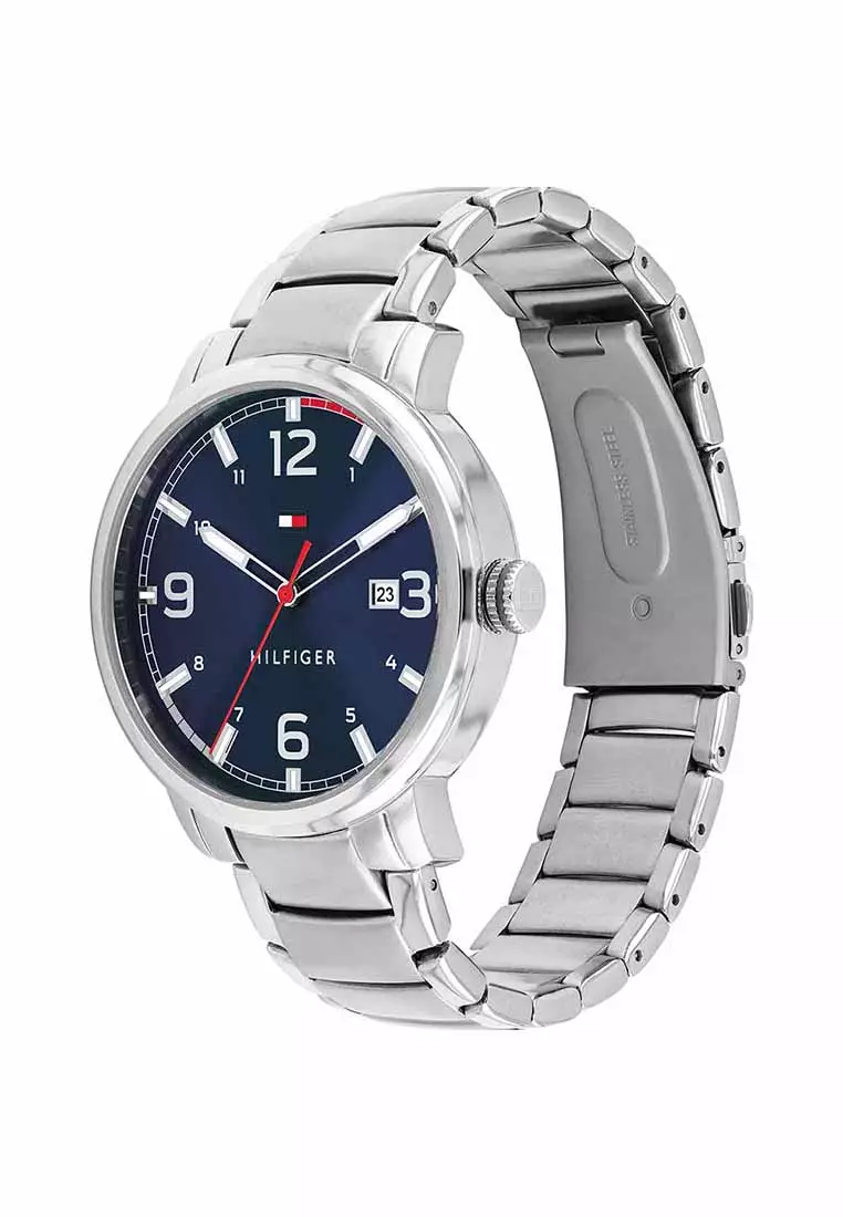TH Essentials Men's Watch Stainless Steel Strap - Blue Dial 1791754MY