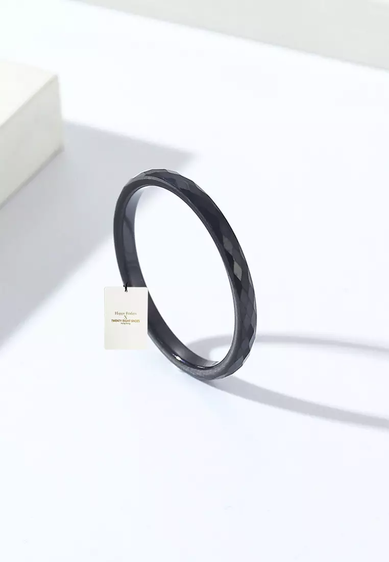 Rhombus Tungsten Carbide Ring JW QF-041