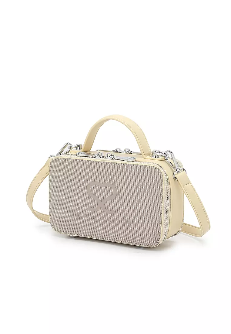 Women's Logo Top Handle Bag / Sling Bag / Crossbody Bag (Tas Selempang / Tas Tangan) - Kuning