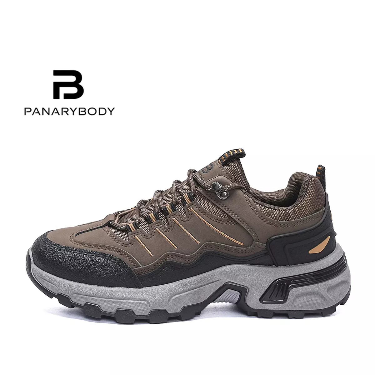 Sepatu Pria Hiking Outdoor Ootd Sneakers Cowok Bertali QNT916