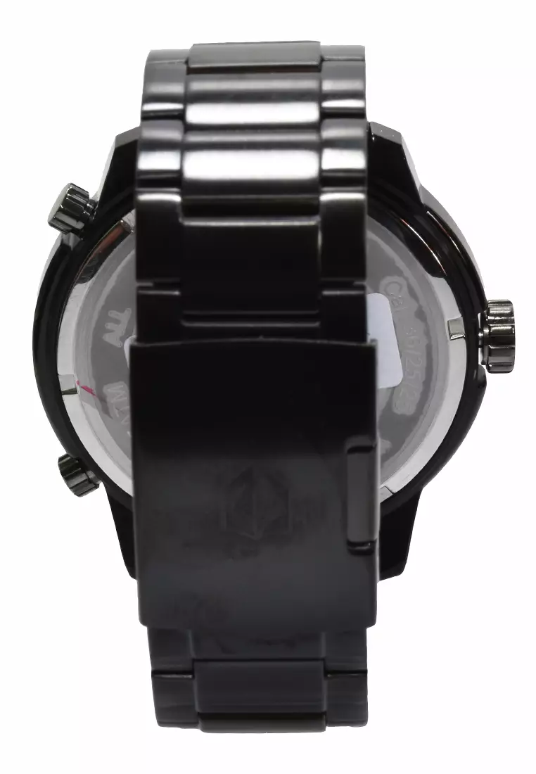 Expedition Triple Time - Jam Tangan Pria - Black - Stainless Steel - 6742MTBEPBA