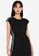 ZALORA BASICS black Drop Shoulder Dress with Contrast Tape 78956AAB0B48D6GS_7