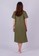 Julia Owers Midi Dress Wanita KYO - Army D164DAAF7CE0DDGS_2