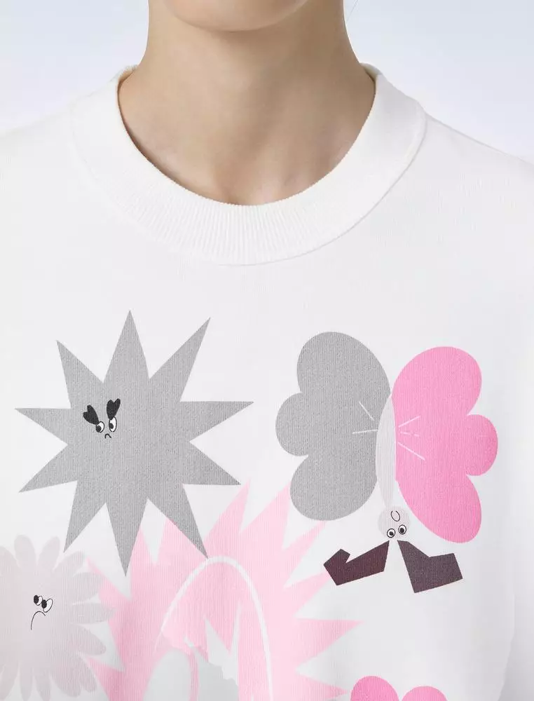 Long Sleeve Printed Pullover Hoodie