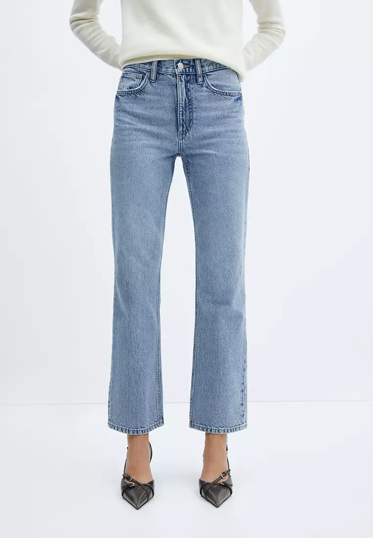 Buy Mango Mid-Rise Straight Jeans 2023 Online | ZALORA Singapore