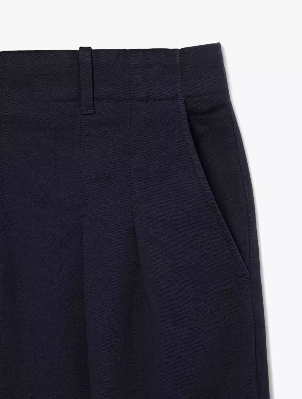 Flared Leg Stretch Gabardine Pants - Blue