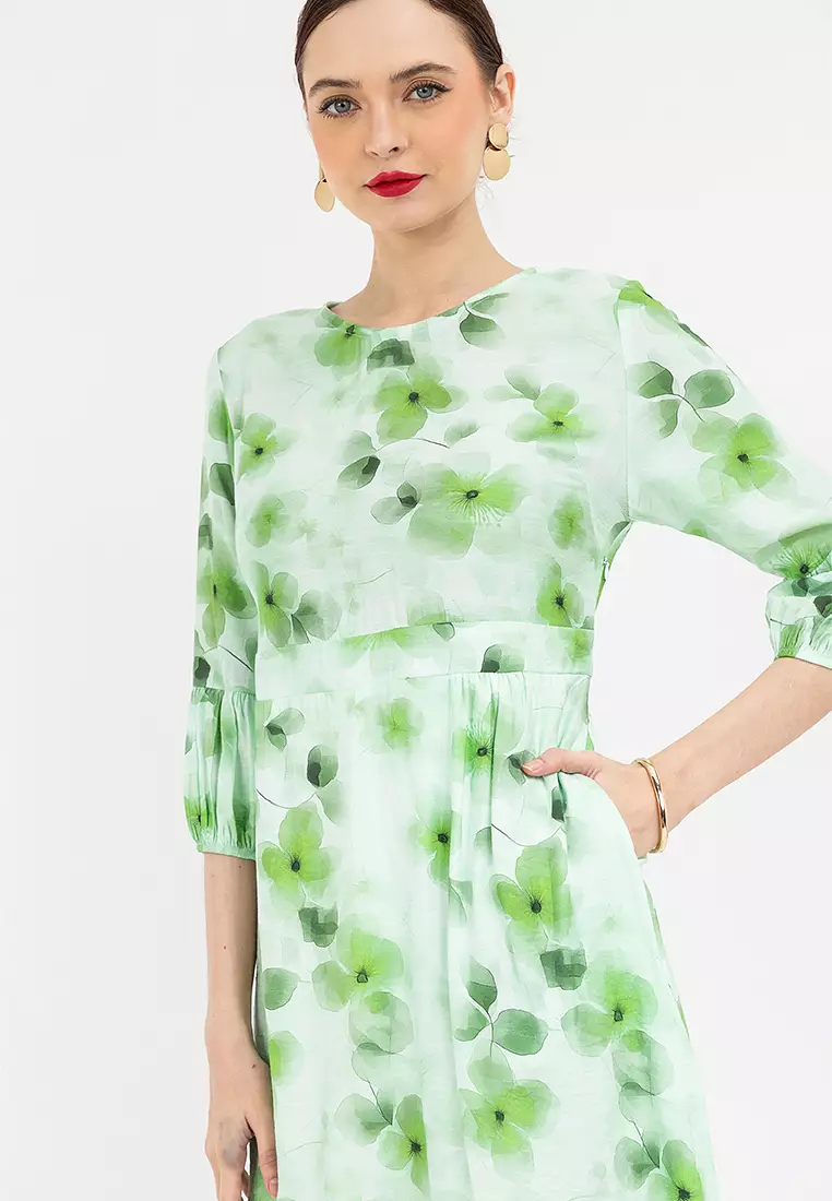 AUBREY Printed Maxi Dress