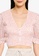 MISSGUIDED pink Ditsy Puff Sleeves Shirred Crop Top 321F5AAE7B0E40GS_3