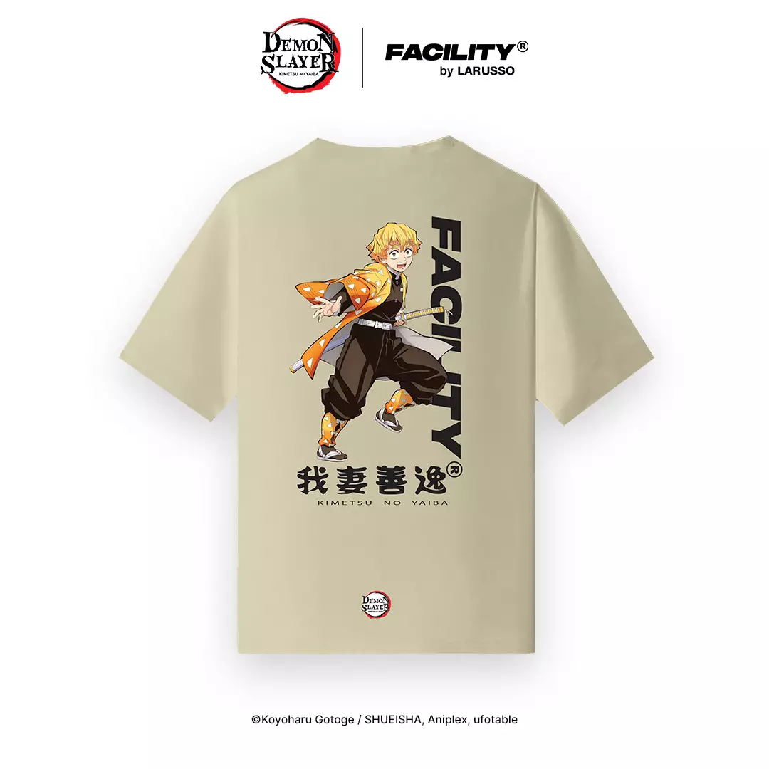 FACILITY Demon Slayer - Agatsuma Zenitsu Tee - Transparant Yellow