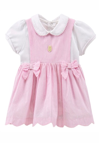 Toffyhouse white and pink Toffyhouse pretty in pink dress 5138BKA12C5479GS_1
