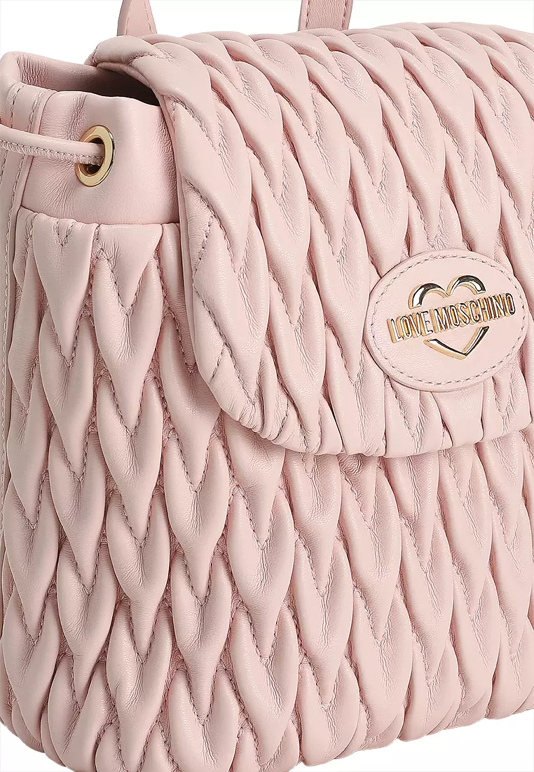 Jual Love Moschino Demure Quilted Backpack (nt) Original 2025 | ZALORA ...